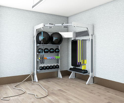 Gym Rax Functional Corner shown installed in a studio