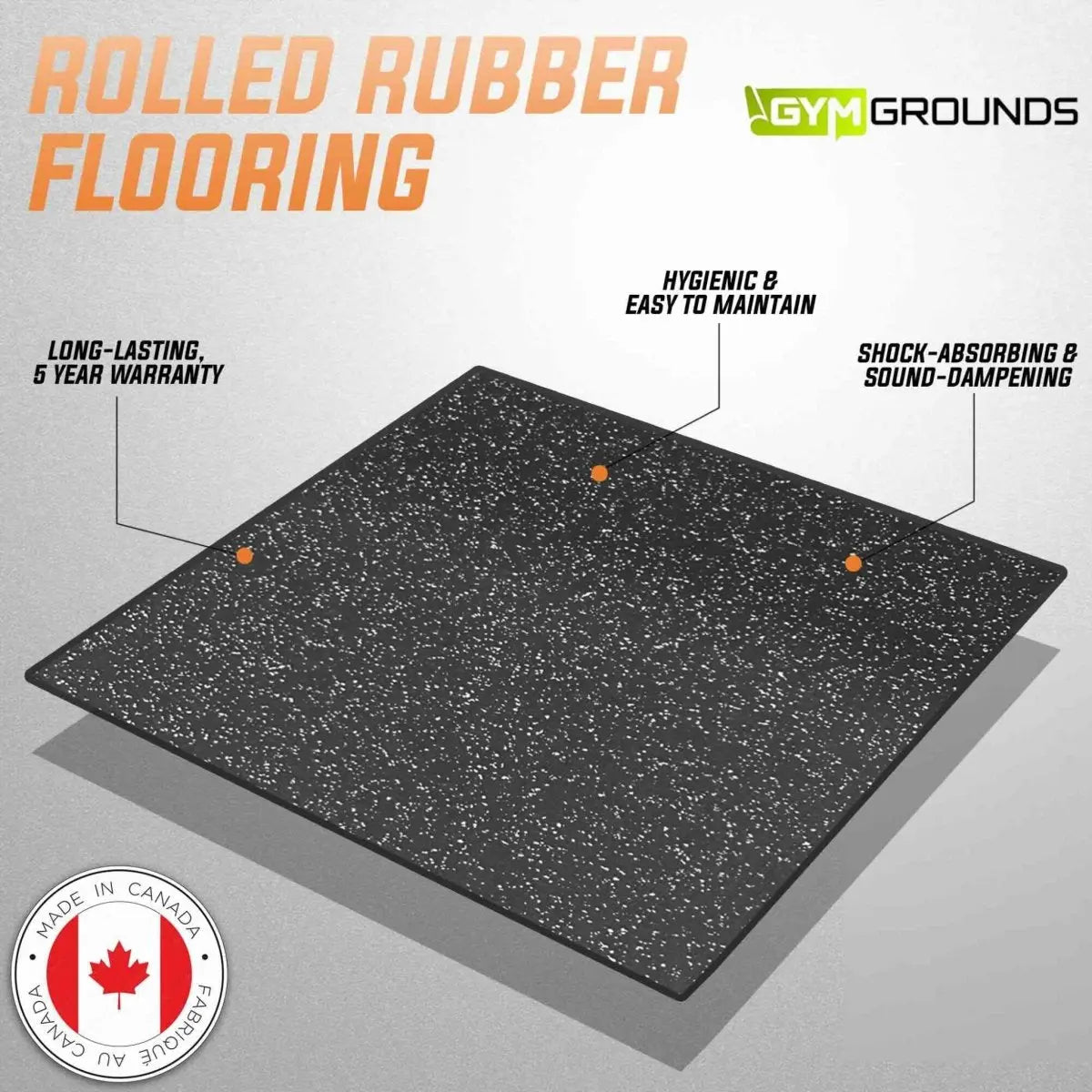 GymGrounds Rolled Rubber Flooring Flooring GymGrounds