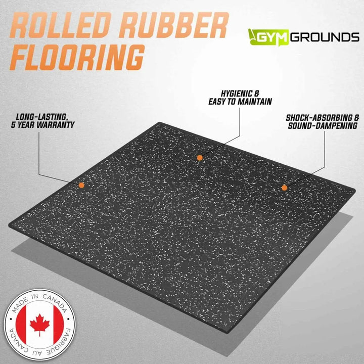 GymGrounds Rolled Rubber Flooring Flooring GymGrounds