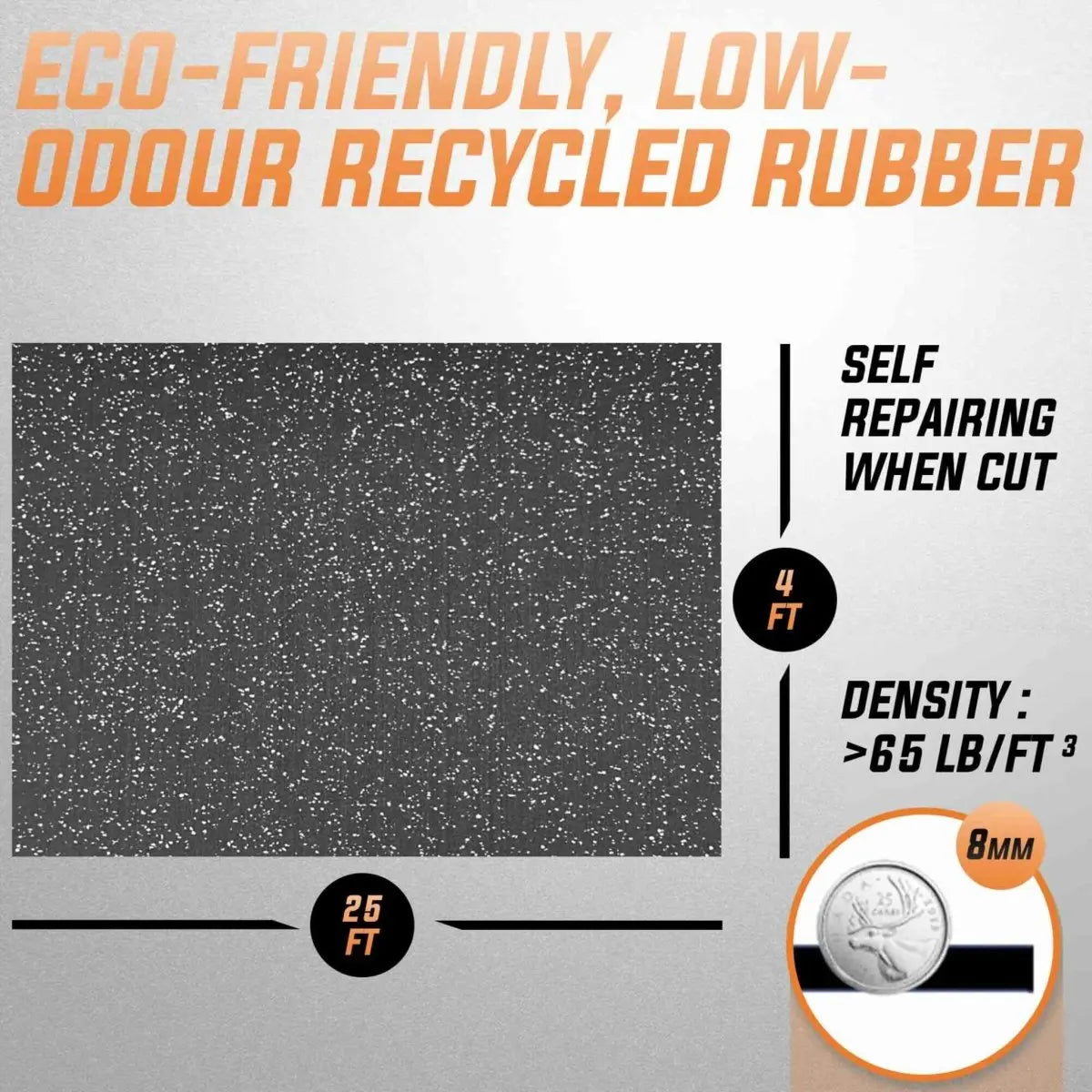 GymGrounds Rolled Rubber Flooring Flooring GymGrounds