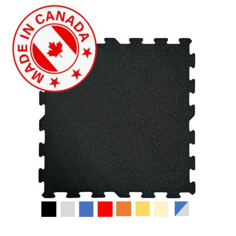 GymGrounds Select Interlocking Rubber Tile Flooring GymGrounds