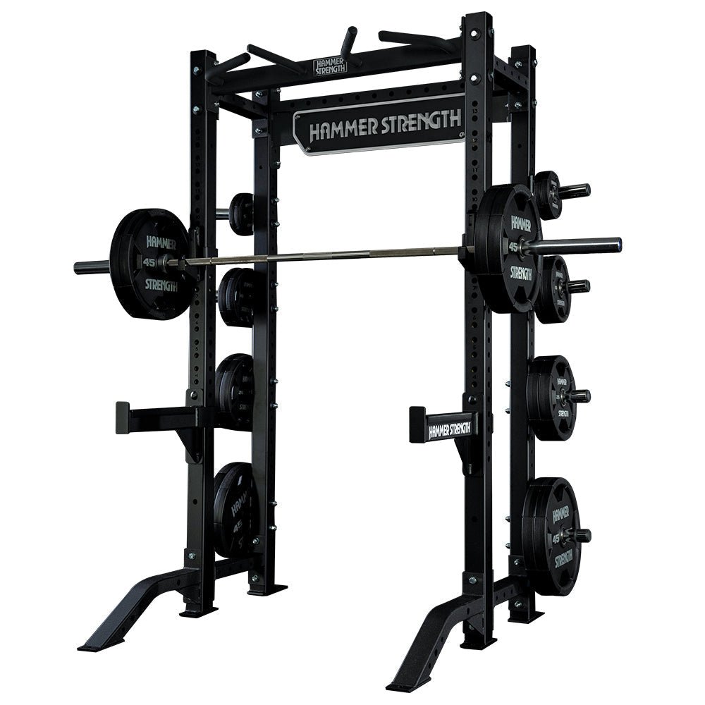 Hammer Strength NX Standard Half Rack Commercial Hammer Strength Charcoal / 86 in / 15 in storage