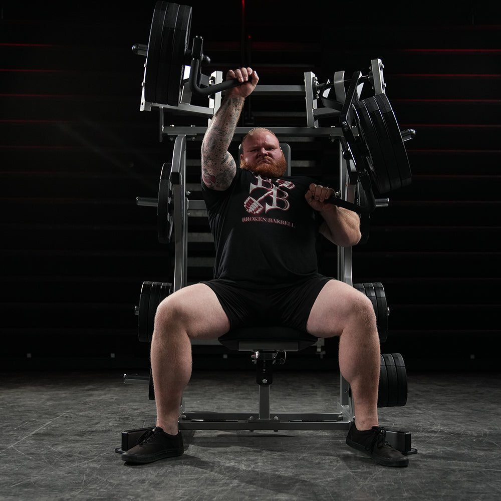 Hammer Strength Plate Loaded Iso-Lateral Incline Press — Horizontal Handles Commercial Hammer Strength