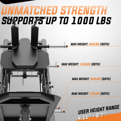 LP-3 Leg Press Hack Squat Strength Gym Concepts   