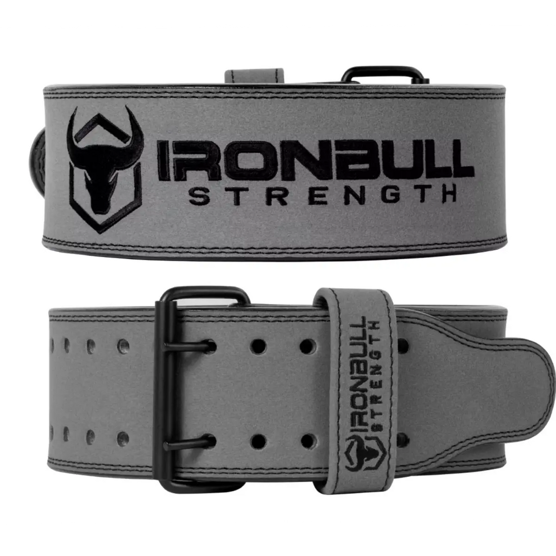 Iron Bull Strength 10mm Double Prong Power Belt Lifting Belts Iron Bull Strength Grey S