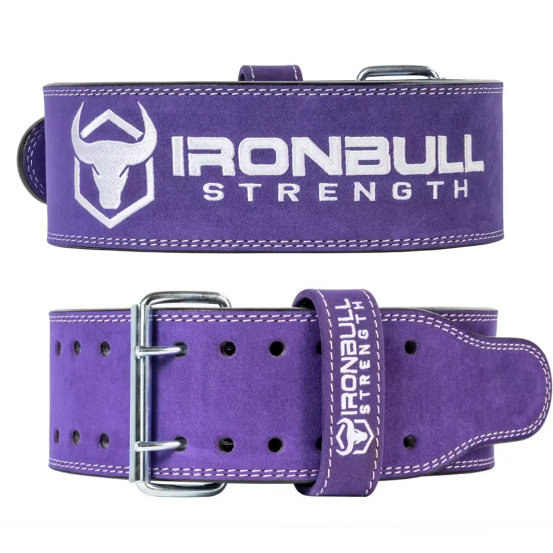 Iron Bull Strength 10mm Double Prong Power Belt Lifting Belts Iron Bull Strength Purple S