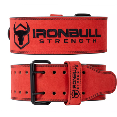 Iron Bull Strength 10mm Double Prong Power Belt Lifting Belts Iron Bull Strength Red S