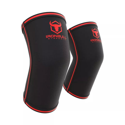 Iron Bull Strength 5mm Elbow Sleeves Elbow Sleeves Iron Bull Strength Black/Red XS