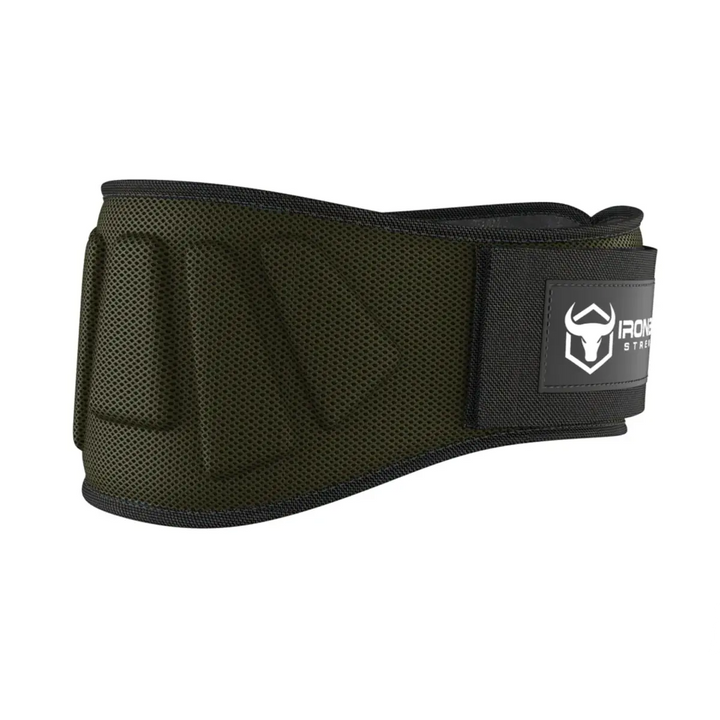 Iron Bull Strength 6" Reinforced Nylon Lifting Belt Lifting Belts Iron Bull Strength Milspec Green S