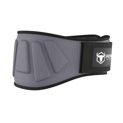 Iron Bull Strength 6" Reinforced Nylon Lifting Belt Lifting Belts Iron Bull Strength Gray S