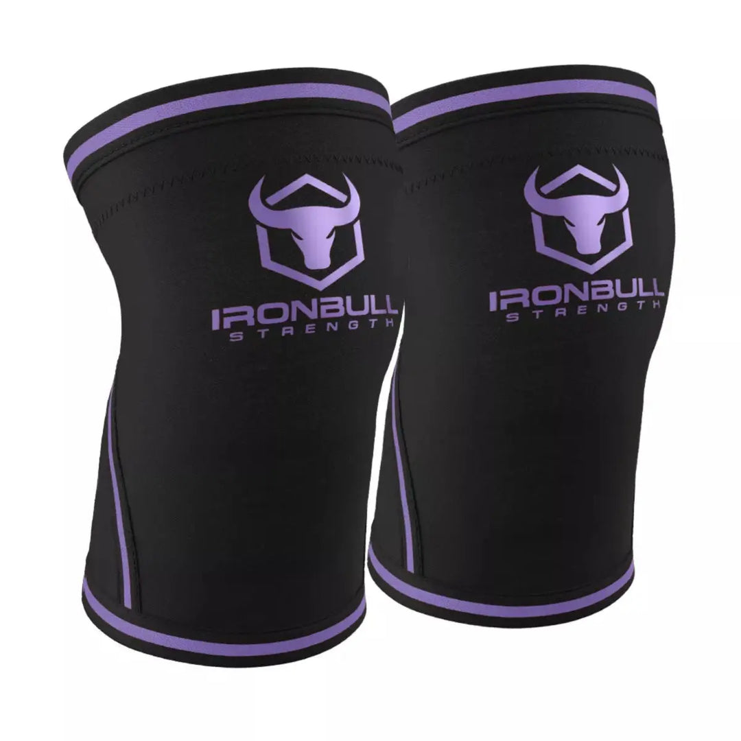 Iron Bull Strength 7mm Knee Sleeves Knee Sleeves Iron Bull Strength Black/Purple S