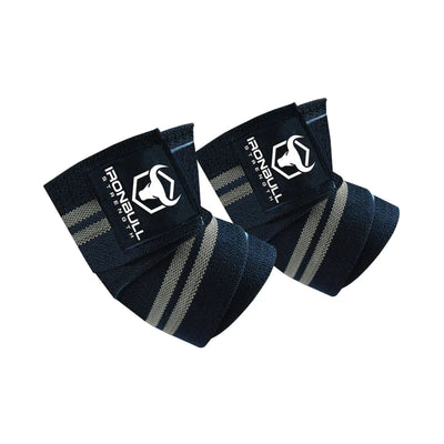 Iron Bull Strength Classic Elbow Wraps Elbow Wraps Iron Bull Strength Black/Gray