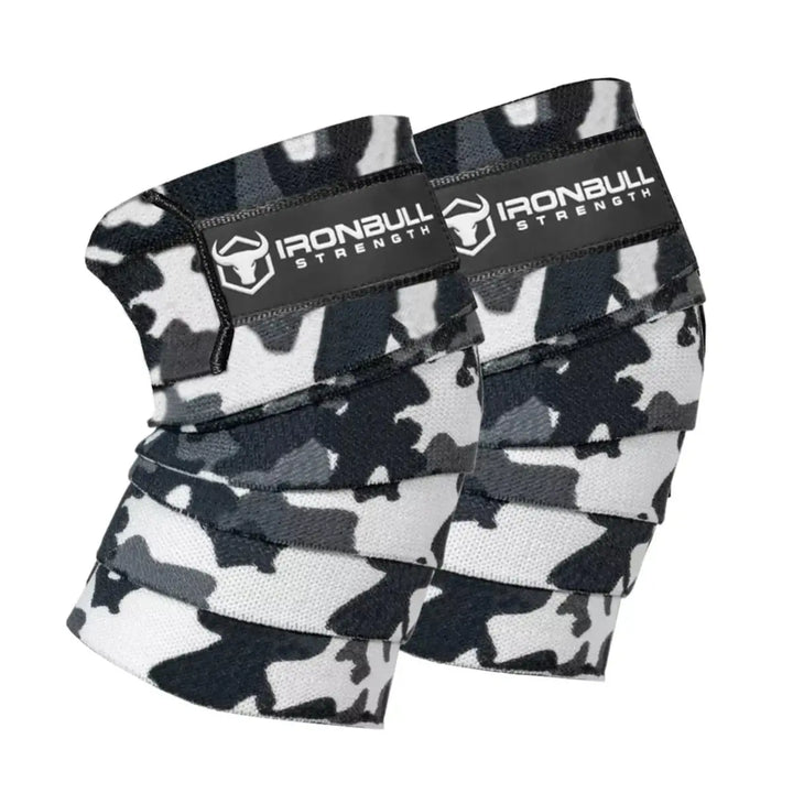 Iron Bull Strength Classic Knee Wraps Knee Wraps Iron Bull Strength Camo/Gray