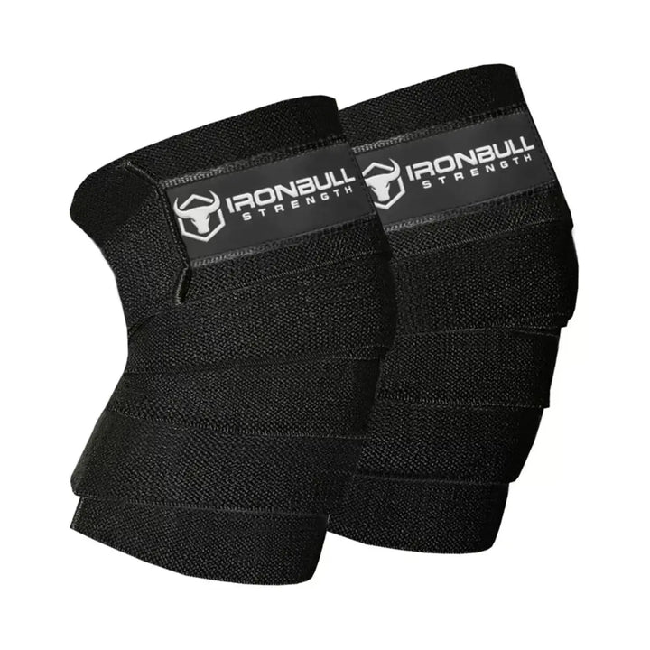 Iron Bull Strength Classic Knee Wraps Knee Wraps Iron Bull Strength Black