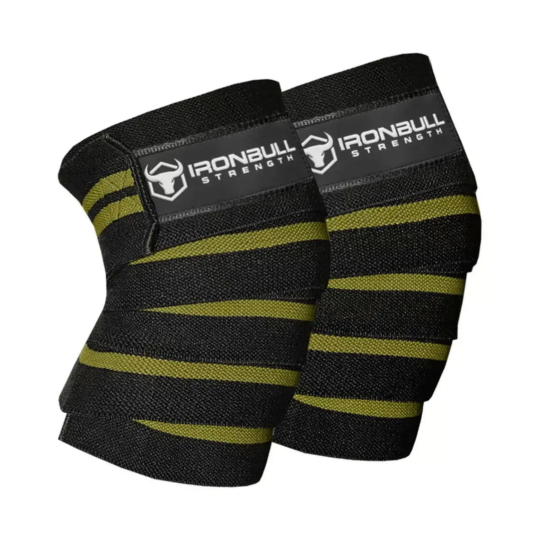 Iron Bull Strength Classic Knee Wraps Knee Wraps Iron Bull Strength Black/Milspec Green