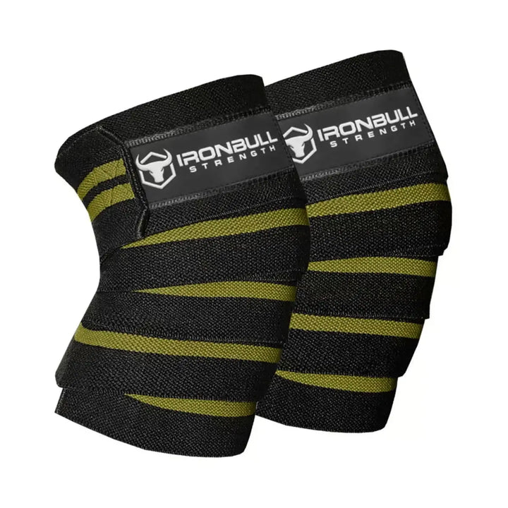 Iron Bull Strength Classic Knee Wraps Knee Wraps Iron Bull Strength Black/Milspec Green