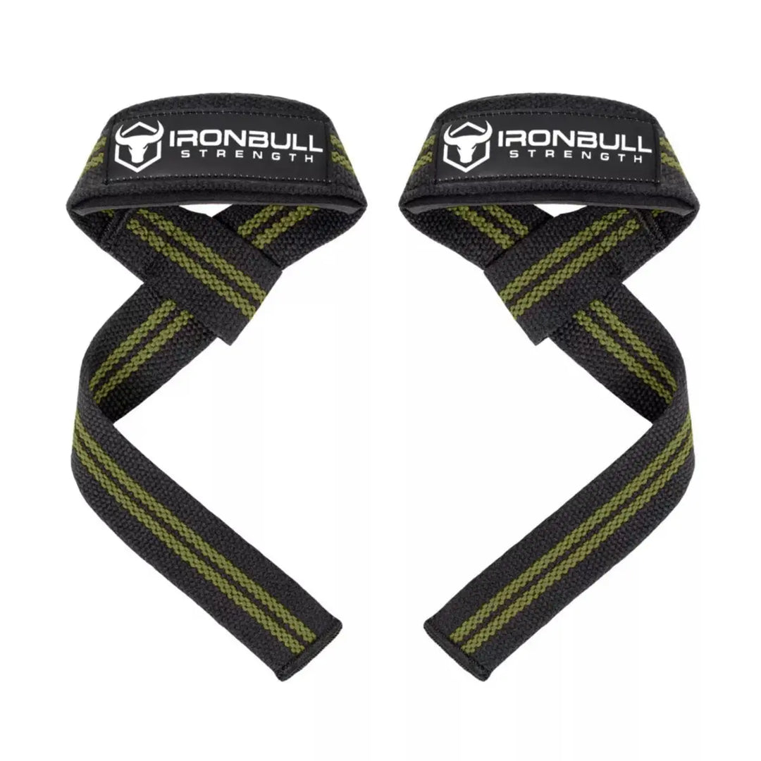 Iron Bull Strength Classic Lifting Straps Lifting Straps Iron Bull Strength Black/Milspec Green