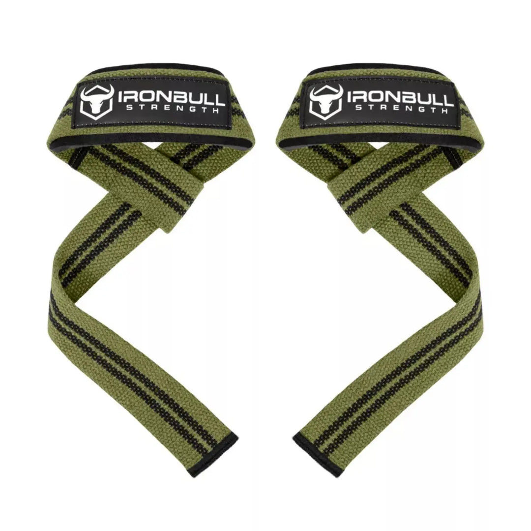 Iron Bull Strength Classic Lifting Straps Lifting Straps Iron Bull Strength Milspec Green