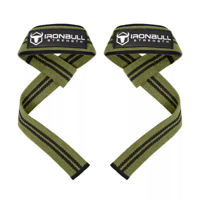 Iron Bull Strength Classic Lifting Straps Lifting Straps Iron Bull Strength Milspec Green