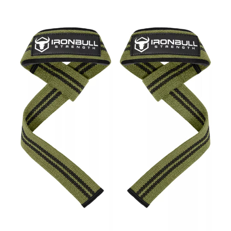 Iron Bull Strength Classic Lifting Straps Lifting Straps Iron Bull Strength Milspec Green