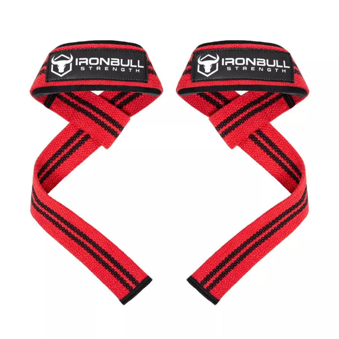 Iron Bull Strength Classic Lifting Straps Lifting Straps Iron Bull Strength Red