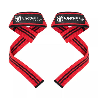 Iron Bull Strength Classic Lifting Straps Lifting Straps Iron Bull Strength Red