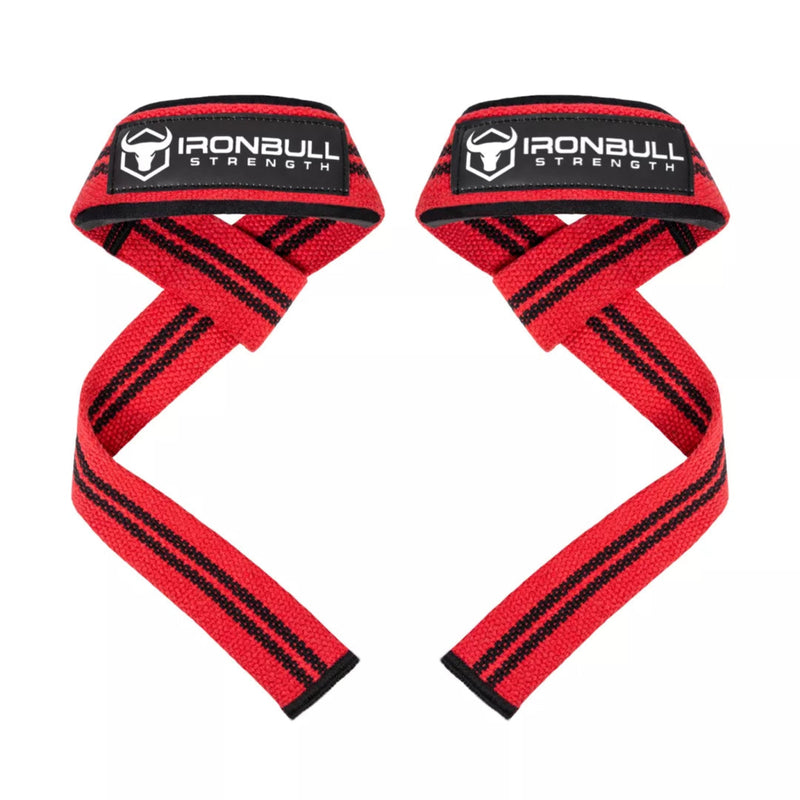 Iron Bull Strength Classic Lifting Straps Lifting Straps Iron Bull Strength Red