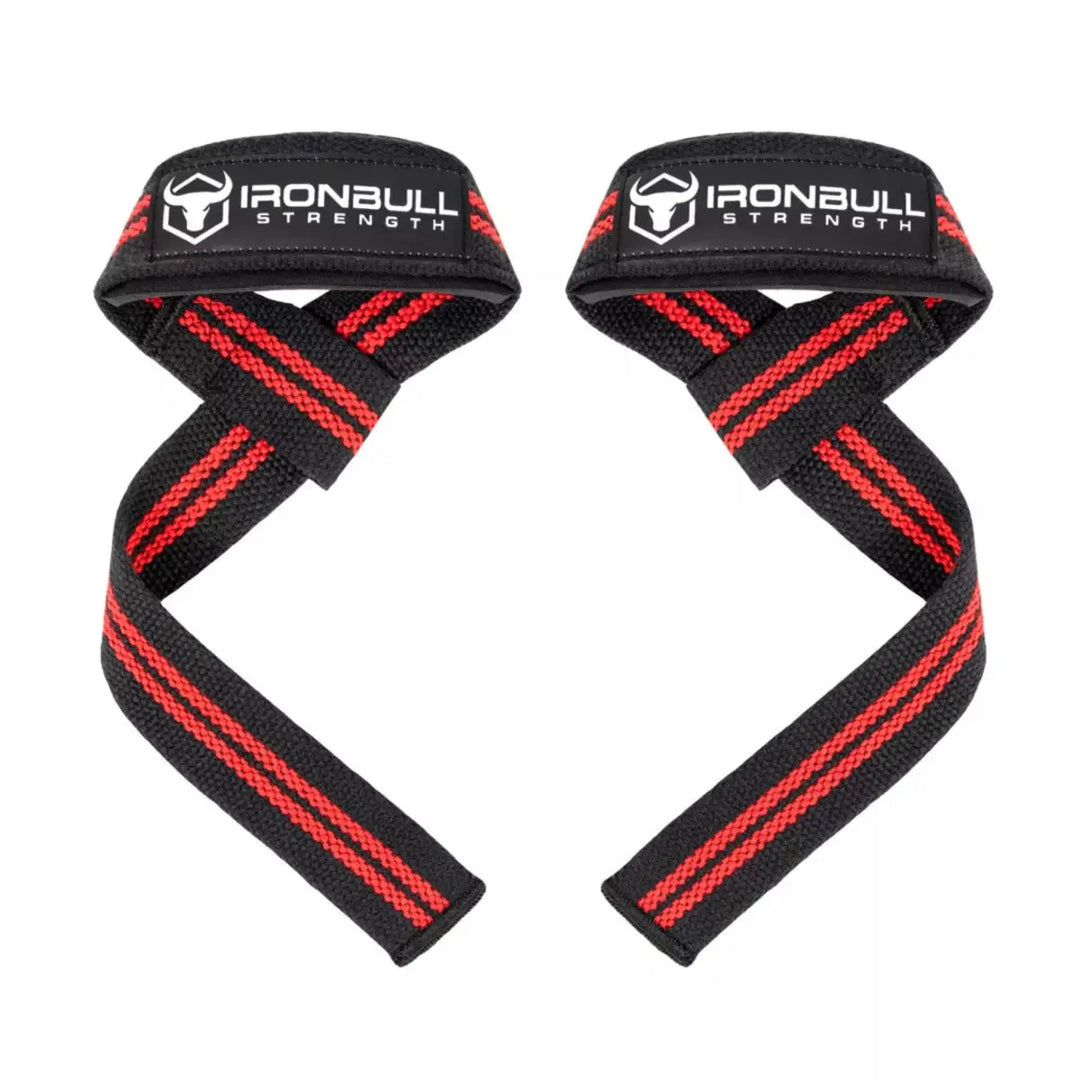 Iron Bull Strength Classic Lifting Straps Lifting Straps Iron Bull Strength Black/Red