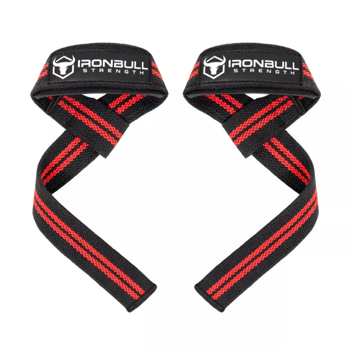 Iron Bull Strength Classic Lifting Straps Lifting Straps Iron Bull Strength Black/Red