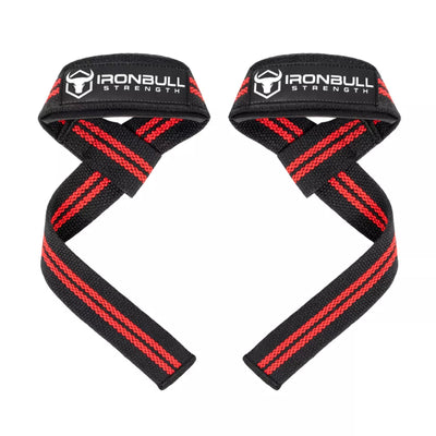 Iron Bull Strength Classic Lifting Straps Lifting Straps Iron Bull Strength Black/Red