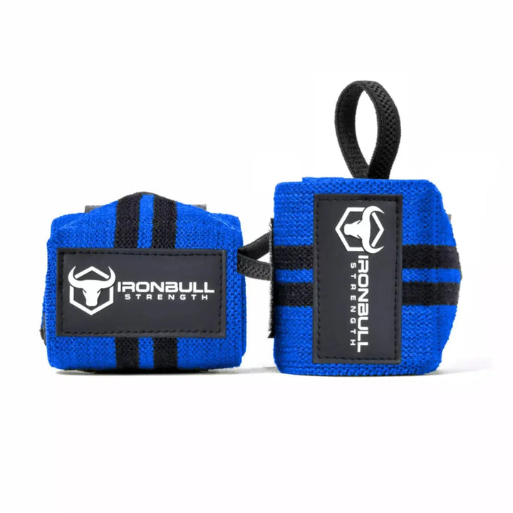 Iron Bull Strength Classic Wrist Wraps Accessories Iron Bull Strength Blue
