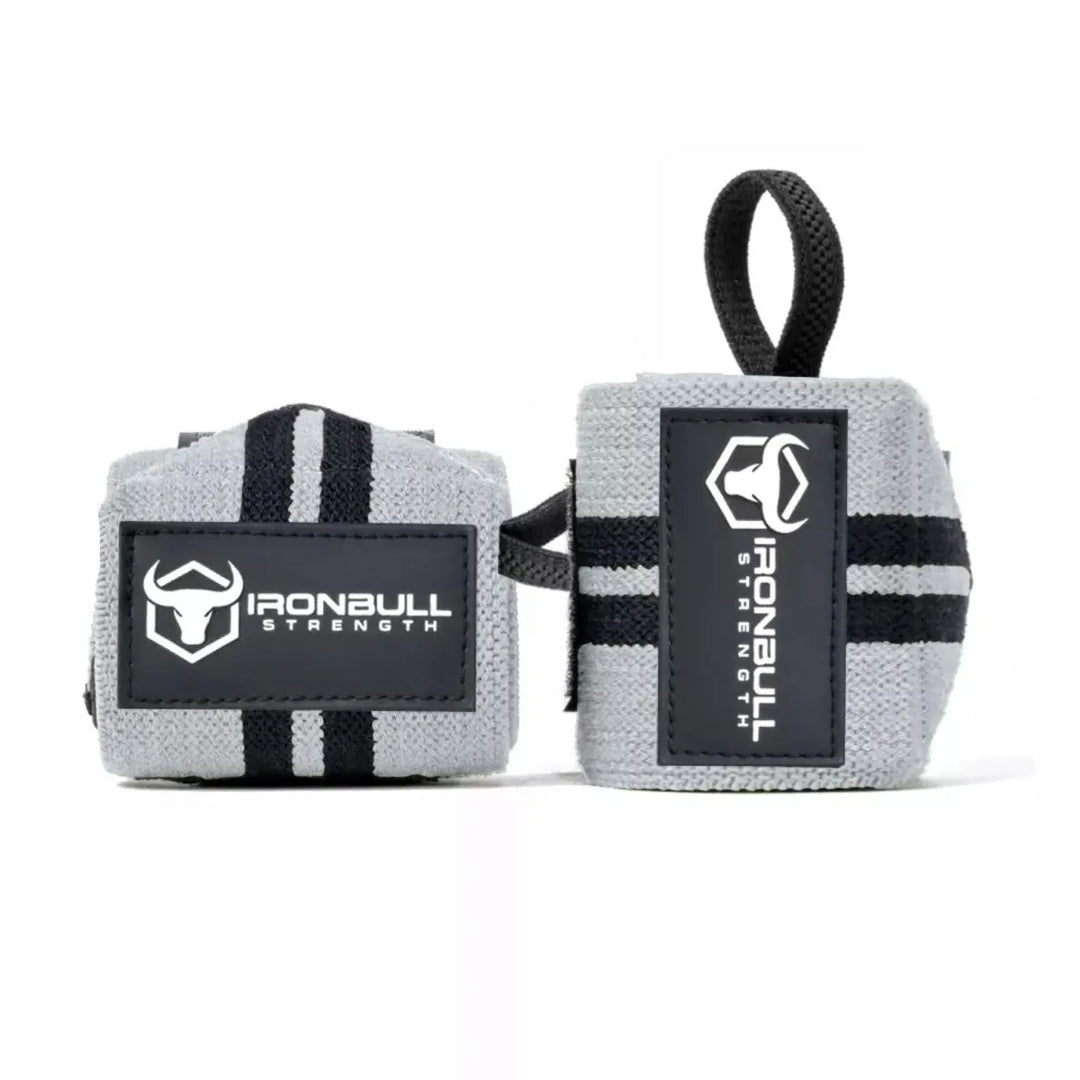 Iron Bull Strength Classic Wrist Wraps Accessories Iron Bull Strength Gray