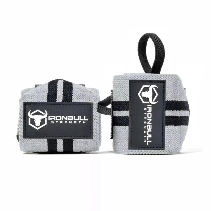 Iron Bull Strength Classic Wrist Wraps Accessories Iron Bull Strength Gray