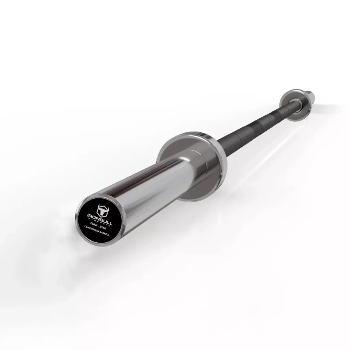 Iron Bull Strength Competition Bar 25mm Weightlifting Iron Bull Strength Black Chrome