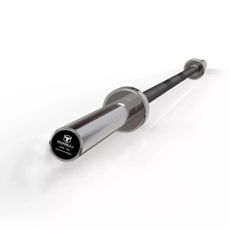 Iron Bull Strength Competition Bar 25mm Weightlifting Iron Bull Strength Black Chrome