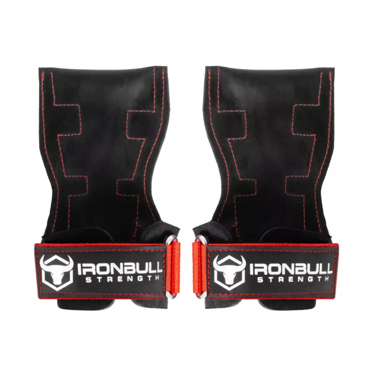 Iron Bull Strength EZ Gripz V2 Lifting Hooks Iron Bull Strength Medium / Black/Red