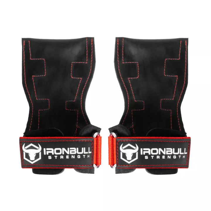Iron Bull Strength EZ Gripz V2 Lifting Hooks Iron Bull Strength Medium / Black/Red