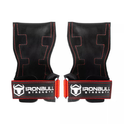 Iron Bull Strength EZ Gripz V2 Lifting Hooks Iron Bull Strength Medium / Black/Red