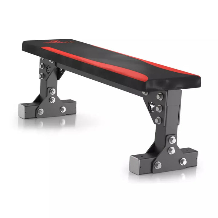 Iron Bull Strength FWB Flat Bench Weight Benches - Flat Iron Bull Strength Black/Red 15.25"