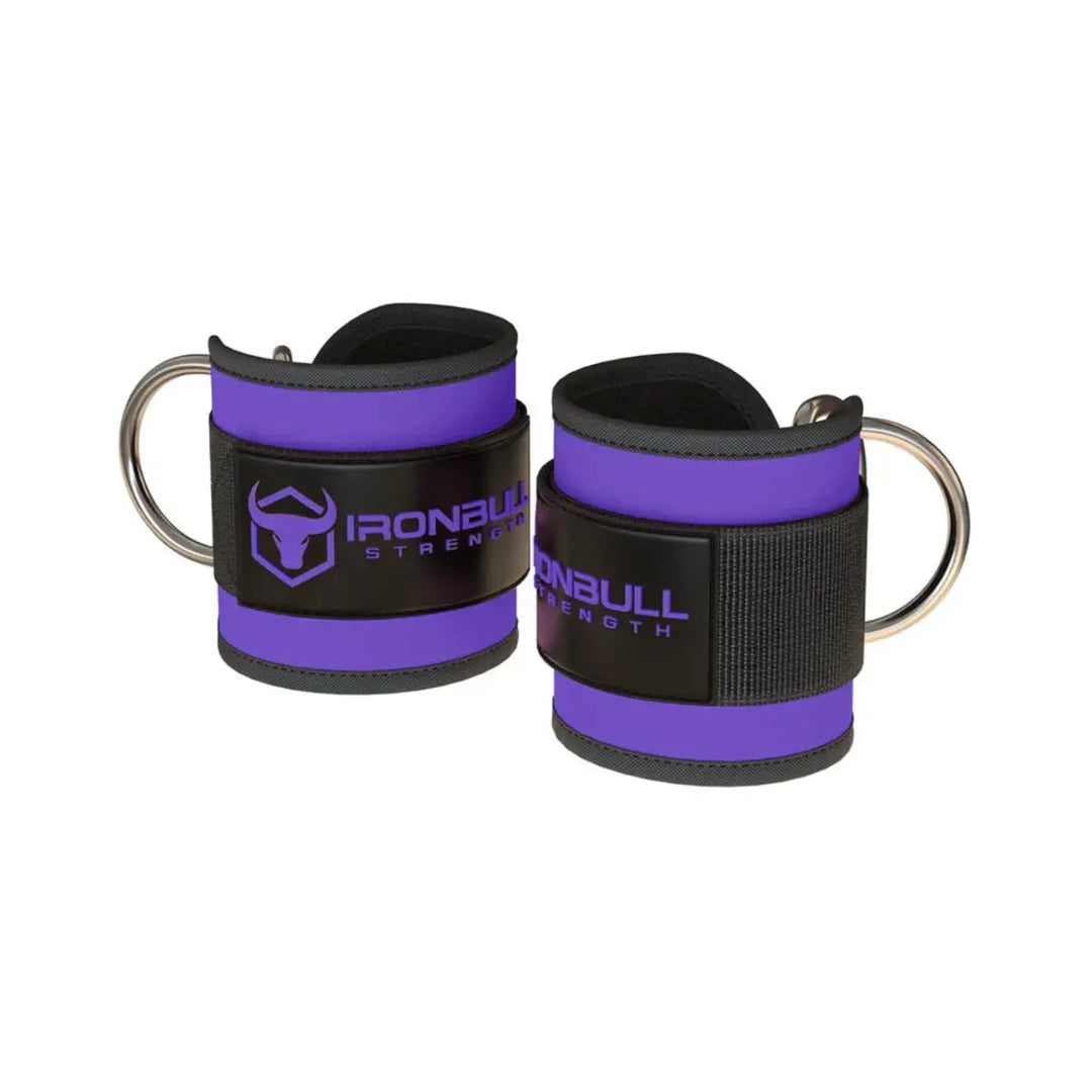 Iron Bull Strength Nylon Ankle Straps Equipment Accessories Iron Bull Strength Purple