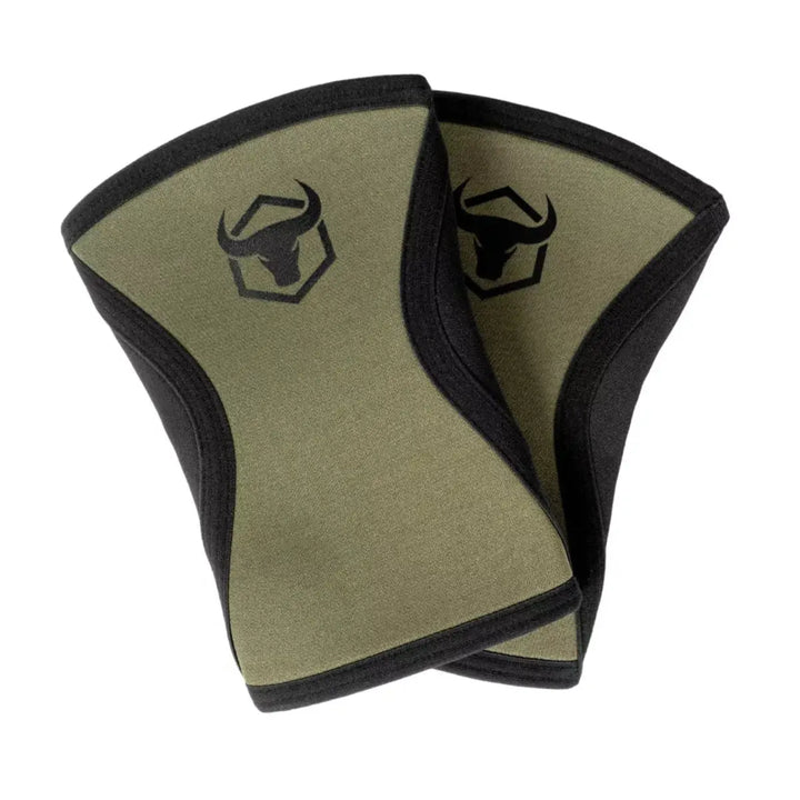 Iron Bull Strength Performance 5mm Knee Sleeves Knee Sleeves Iron Bull Strength Milspec Green S