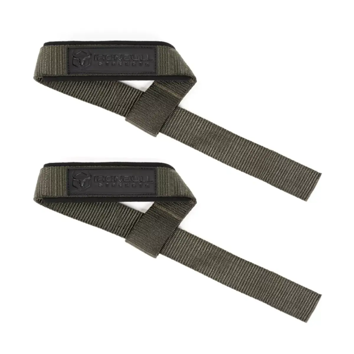 Iron Bull Strength Unleash Lifting Straps Lifting Straps Iron Bull Strength Milspec Green