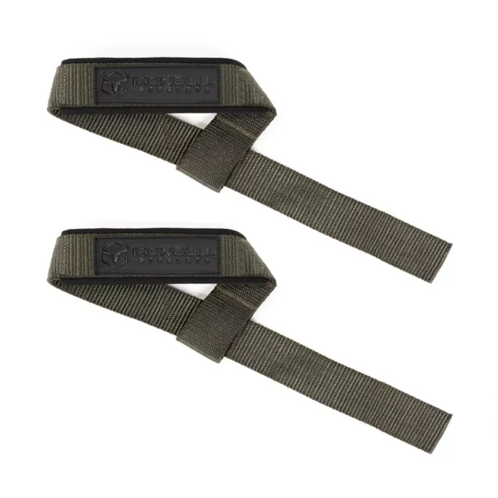 Iron Bull Strength Unleash Lifting Straps Lifting Straps Iron Bull Strength Milspec Green