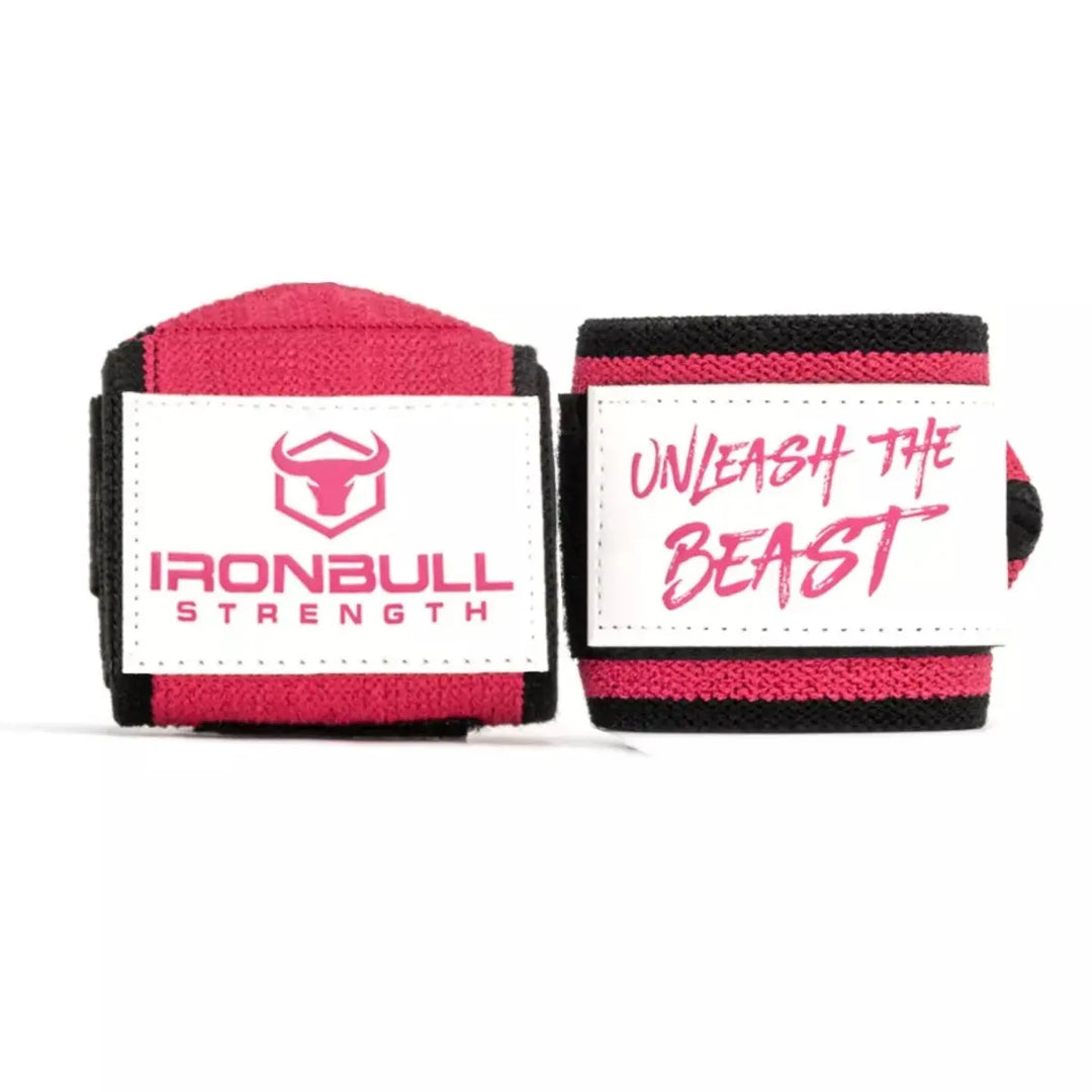 Iron Bull Strength Unleash Wrist Wraps Accessories Iron Bull Strength Pink