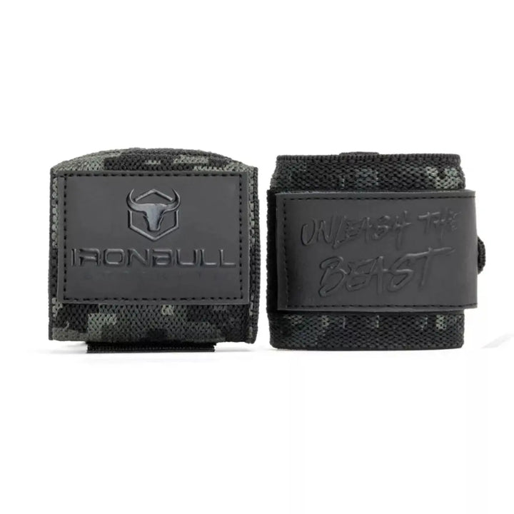 Iron Bull Strength Unleash Wrist Wraps Accessories Iron Bull Strength Camo Black
