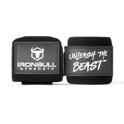Iron Bull Strength Unleash Wrist Wraps Accessories Iron Bull Strength Black