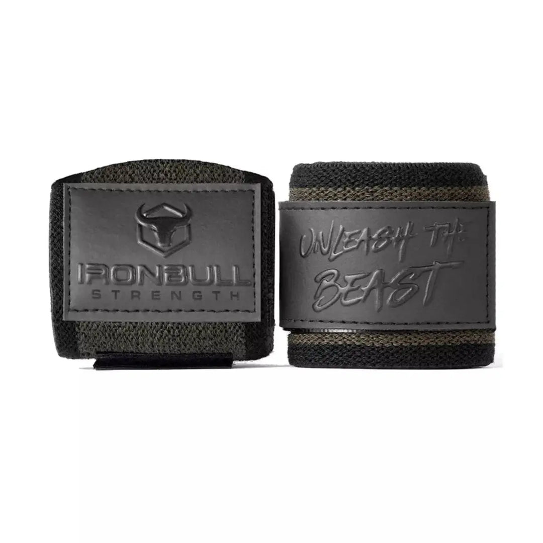 Iron Bull Strength Unleash Wrist Wraps Accessories Iron Bull Strength Milspec Green