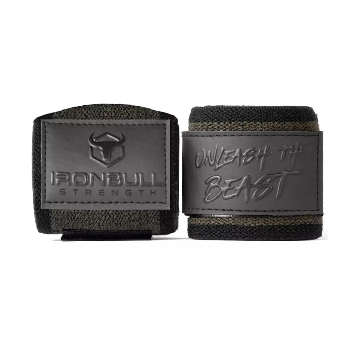 Iron Bull Strength Unleash Wrist Wraps Accessories Iron Bull Strength Milspec Green