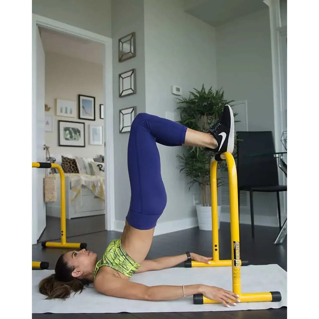 Lebert Equalizer Parallel Dip Bars- Yellow Strength &amp; Conditioning Lebert