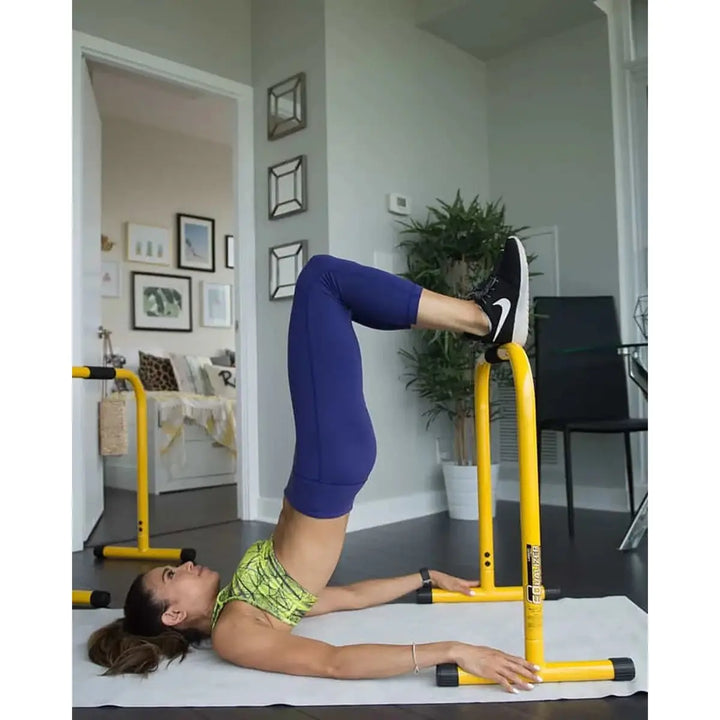 Lebert Equalizer Parallel Dip Bars- Yellow Strength &amp; Conditioning Lebert